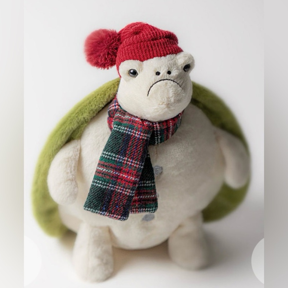 New Jellycat Snowman Timmy Turtle